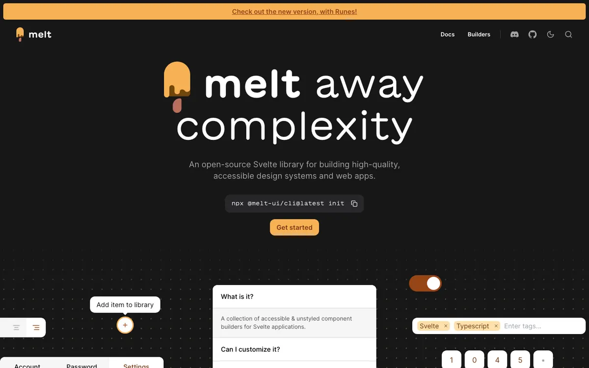 Melt UI preview