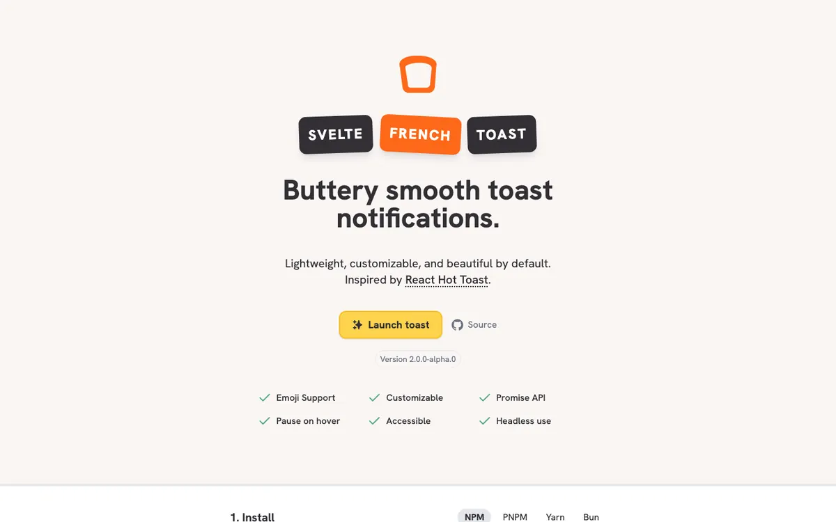 Svelte French Toast preview